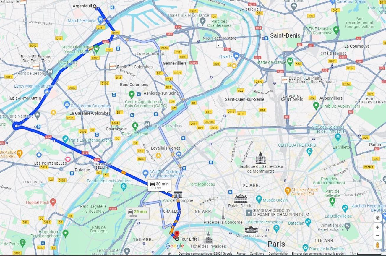 Charmant Appartement A 25 Minutes De Paris. อาร์ฌ็องเตย ภายนอก รูปภาพ